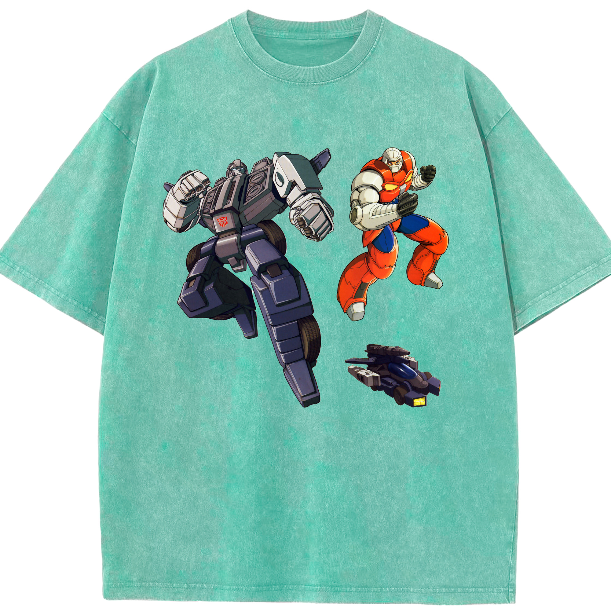 （画像用）  綿100% ヴィンテージ風 半袖Tシャツ（フロントプリント）